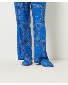 Mules jazzy de color azul real