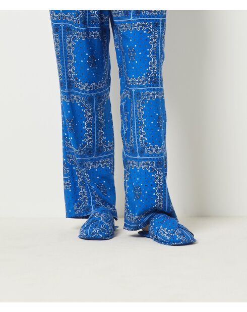 Mules jazzy de color azul real