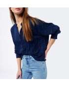 Marineblaues Hemd Emia