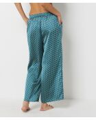 Blauwe broek met print Vinia