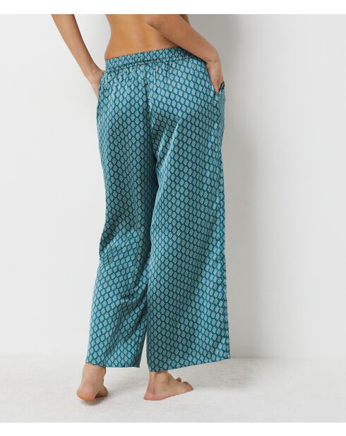 Blauwe broek met print Vinia