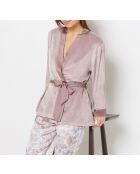 Caitlin taupe driedelige pyjama