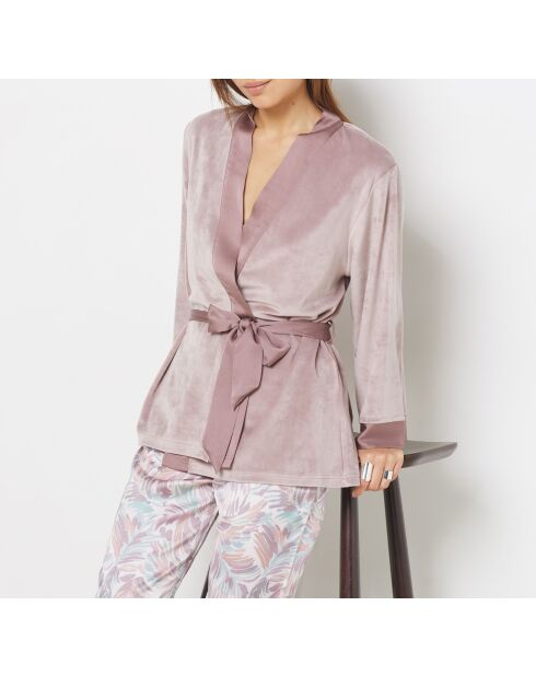 Pyjama trois pièces Caitlin taupe