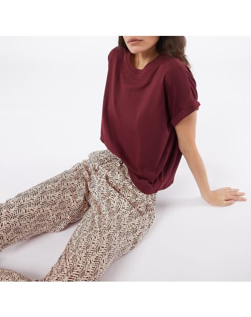 Sana broek met zalm en perzik