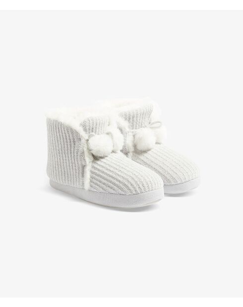 Nora hellgraue Stiefel