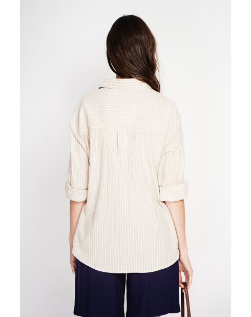 Roxanne hemd van linnenmix