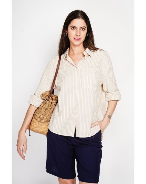 Roxanne hemd van linnenmix