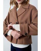 Manteau court Lora dune