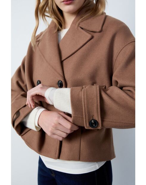 Manteau court Lora dune
