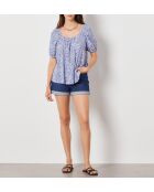 Lelix blouse met veelkleurige print