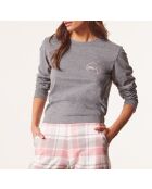 Rebecca Spe grauer dreiteiliger Pyjama