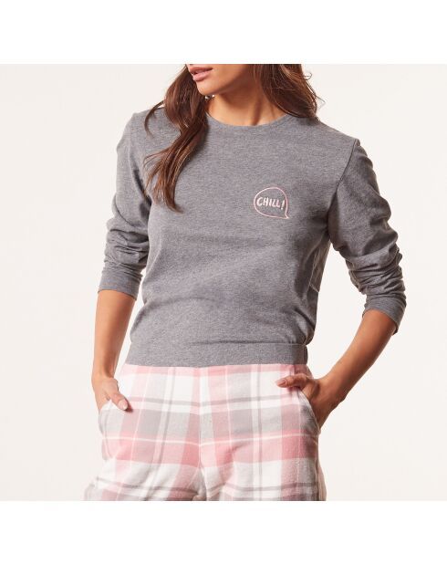 Pyjama trois pièces Rebecca Spe gris