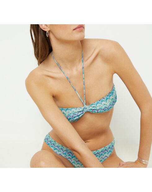 Soutien-gorge sans armature multiposition Boali SPE imprimé bleu