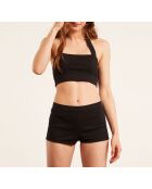 Debardeur Crop Croise noir