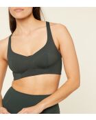 Stärkerer, tannengrüner Bügel-BH