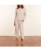 Amythis lichtgrijze broek