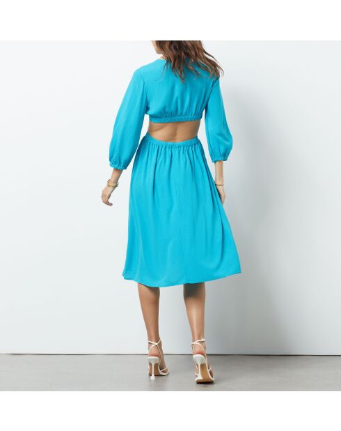 Vestido Hallo turquesa