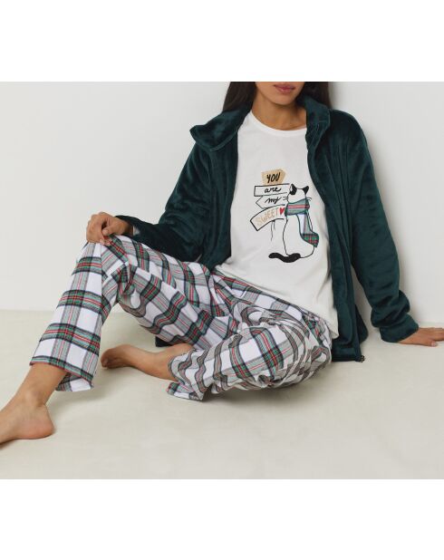 Pyjama trois pièces Ventura vert sapin