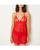 Tendresse Triangle rotes Nachthemd