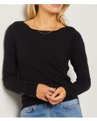 Schwarzer Bootspullover Criss