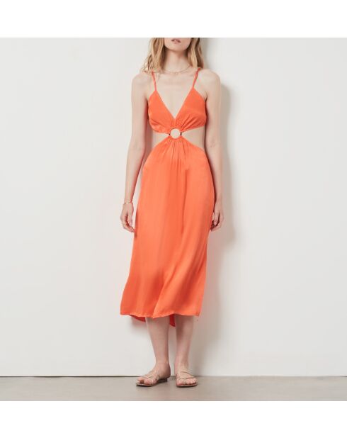 Fabbie orangefarbenes Kleid