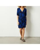 Ginetta jurk colbat blauw/zwart