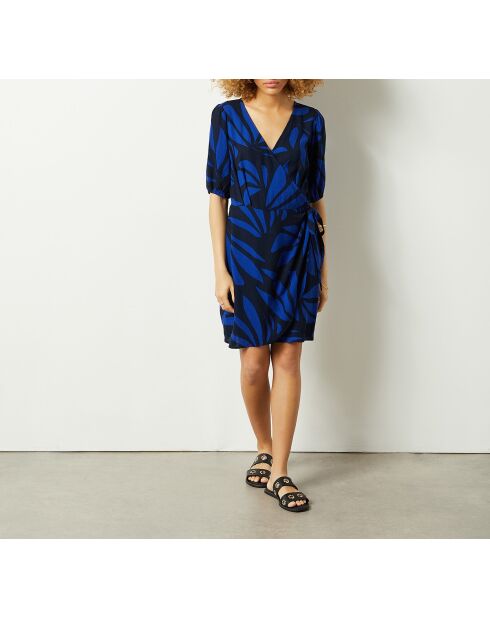 Ginetta kleid colbat blau/schwarz