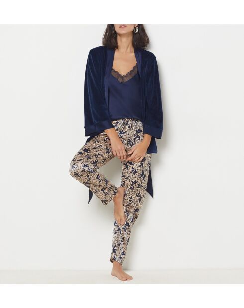 Lisandra marine driedelige pyjama