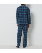 Jadden marineblauwe tweedelige pyjama voor heren