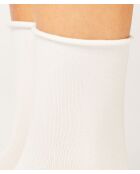 Calzini midi in cotone bianco 2PP