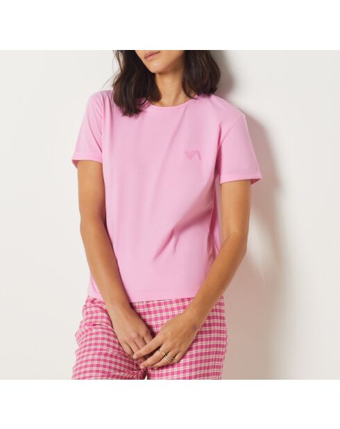 Rosafarbenes Jina T-Shirt