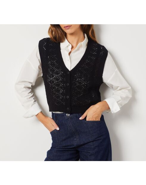 Paulina schwarze Strickjacke