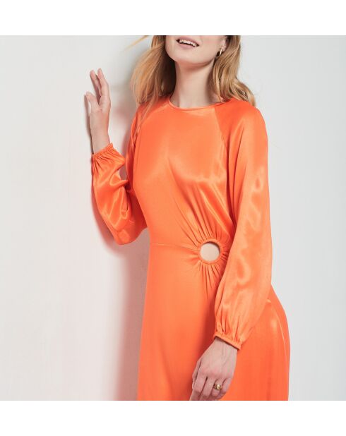 Fabbia orangefarbenes Kleid