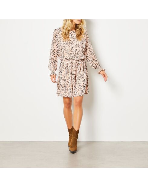 Blaugrünes bedrucktes Nally Kleid