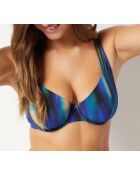 Soutien-gorge avec armature classique Baltic imprimé bleu vert