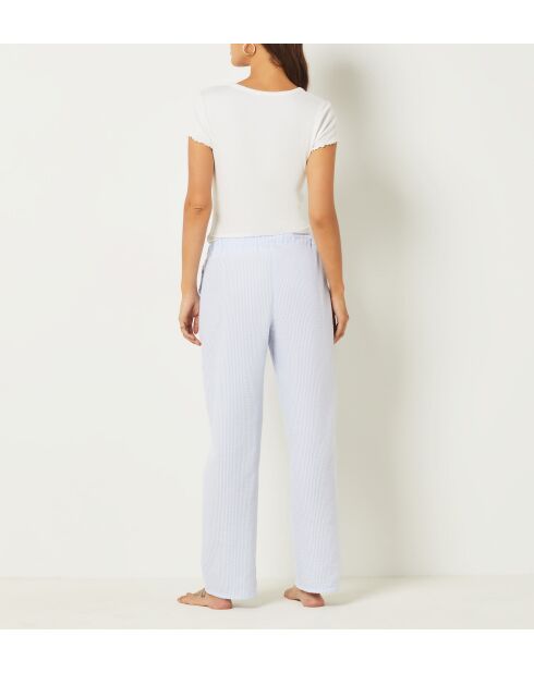 Pantaloni Joanna celeste