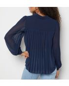 Marineblauw hemd Nala