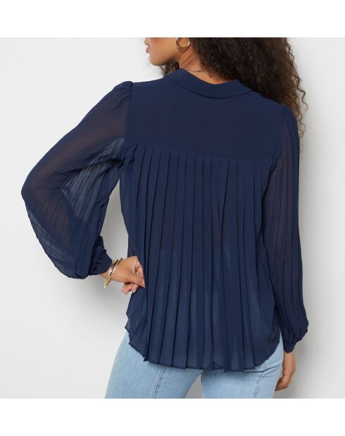 Marineblauw hemd Nala