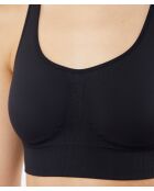 Sujetador negro con aros Goal