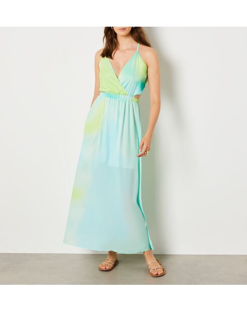 Ledena veelkleurige jurk met print