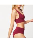 Soutien-gorge sans armature brassiere et sans coque Onesize by etam bordeaux grenat