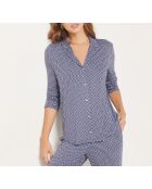 Vikentia marineblaues Hemd