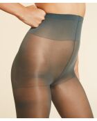 Halb undurchsichtige, khakifarbene, olivgrüne Strumpfhose