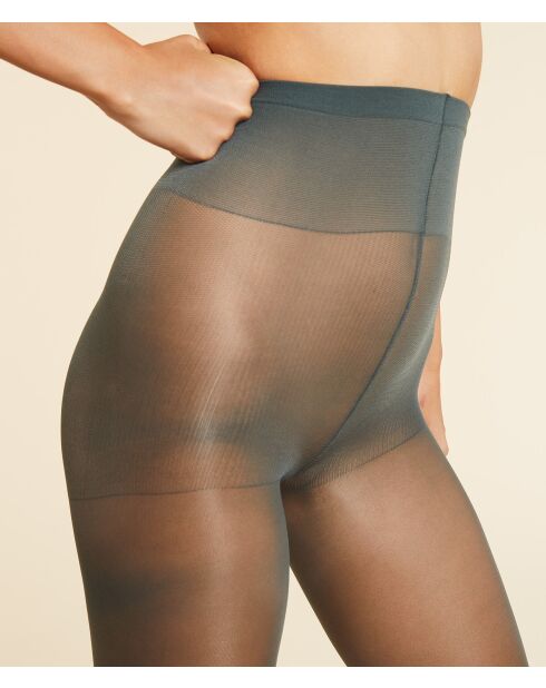 Halb undurchsichtige, khakifarbene, olivgrüne Strumpfhose