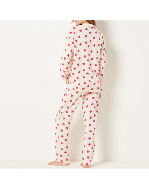 Virgiliz ecrufarbener zweiteiliger Pyjama