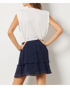 Gonna stampata Macy blu verde