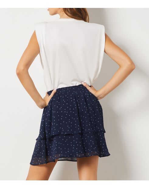 Jupe Macy imprimée bleu vert