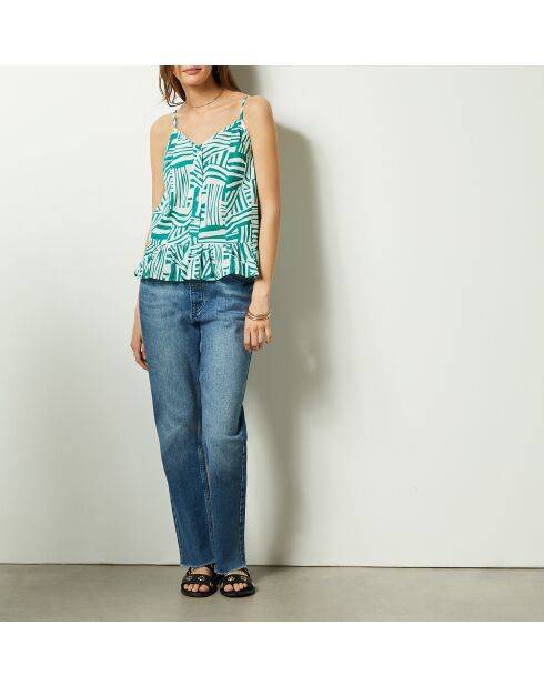 Camisola Gabbie con estampado esmeralda