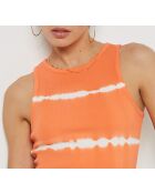 Camiseta sin mangas naranja Anisia