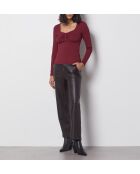 Burgundy A Arzur trui